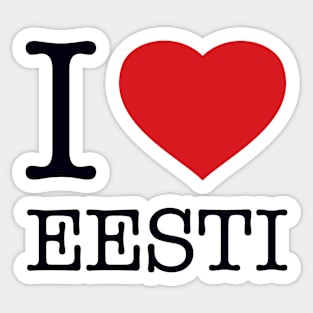 I LOVE ESTONIA Sticker